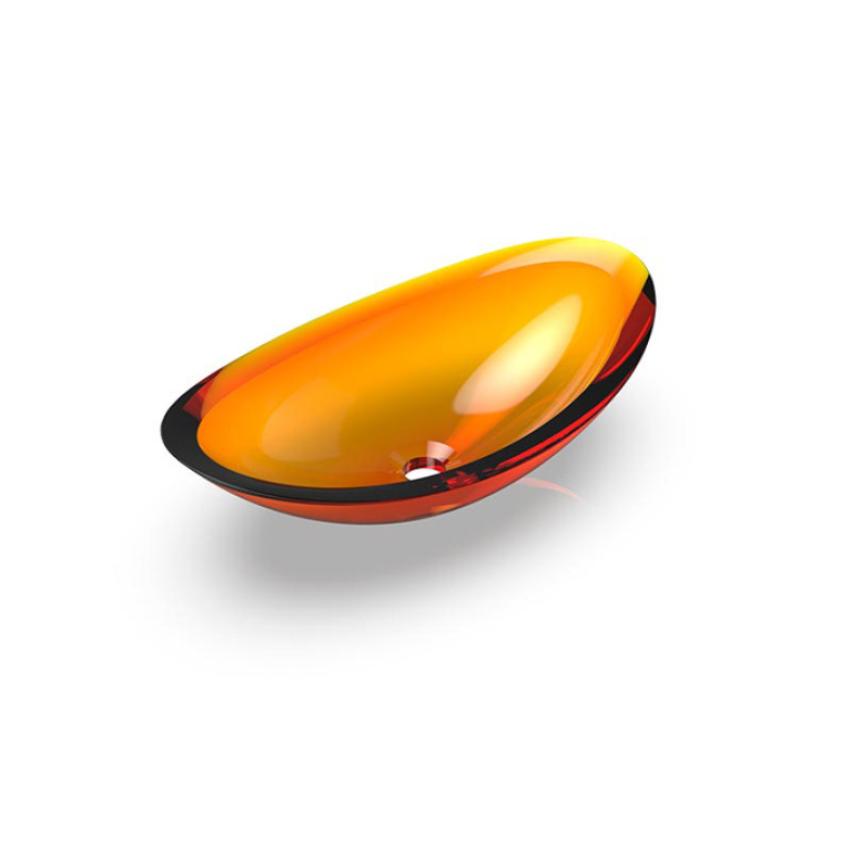 Knief Charm Shape Раковина накладная из полимерного материала 581x331x169 мм, цвет Citrin # 060