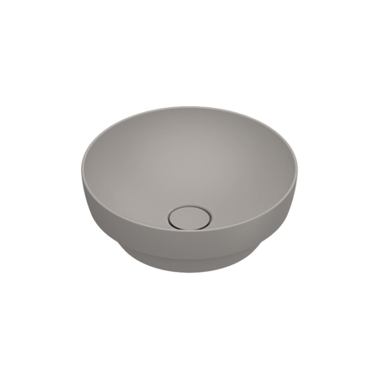 Catalano SFERA Раковина D40 h14 встраиваемая, без отв. под смеситель, покрытие Cataglaze+, цвет Tortora Satinato