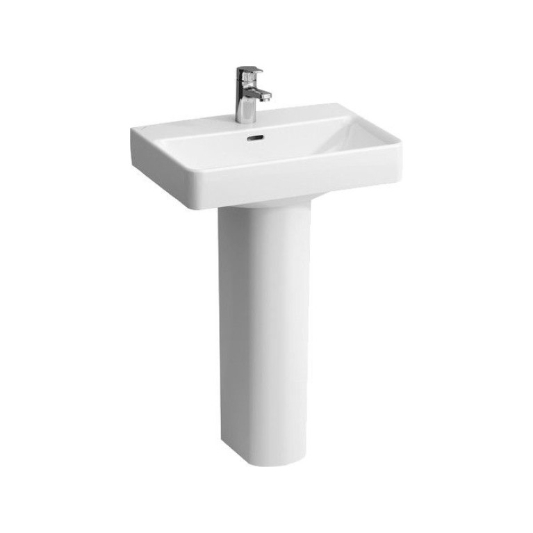 Laufen Pro S Раковина55х38х9,5 см,подвесная/накладная с 1 отв. под смеситель по центу, c переливом, цвет: белый