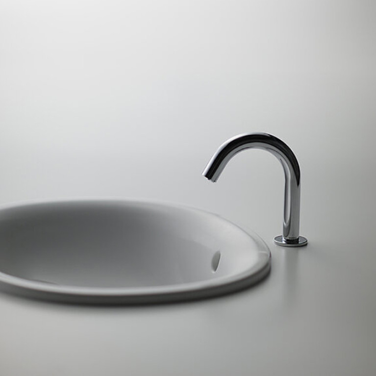 TOTO PUBLIC Раковина 530x450x177мм, встраиваемая сверху, без отв.под смеситель, с переливом, CeFiONtect, цвет:  белый