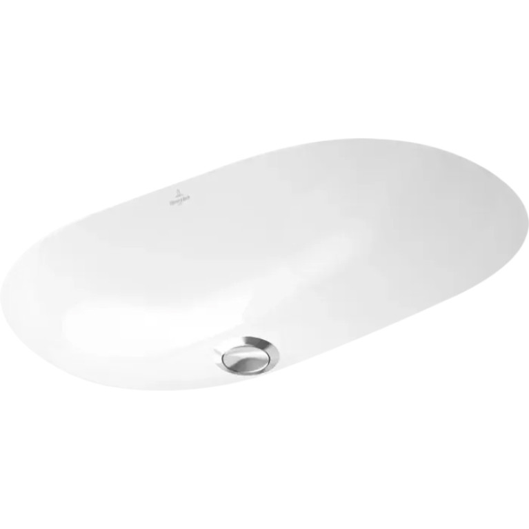 VilleroyBoch O.novo Раковина встраиваемая под столешницу 530*320*205мм, с переливом, крепеж включен, цвет альпийский белый