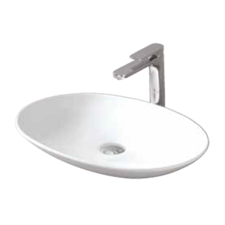 Artceram LA FONTANA Раковина накладная 60х42 см, без отв под смеситель, цвет белый (НЕ производится)