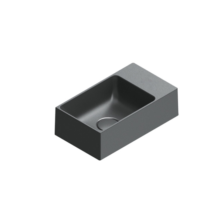 Catalano PREMIUM Раковина 40x23, без отв. под смеситель, покрытие Cataglaze+, цвет черный матовый