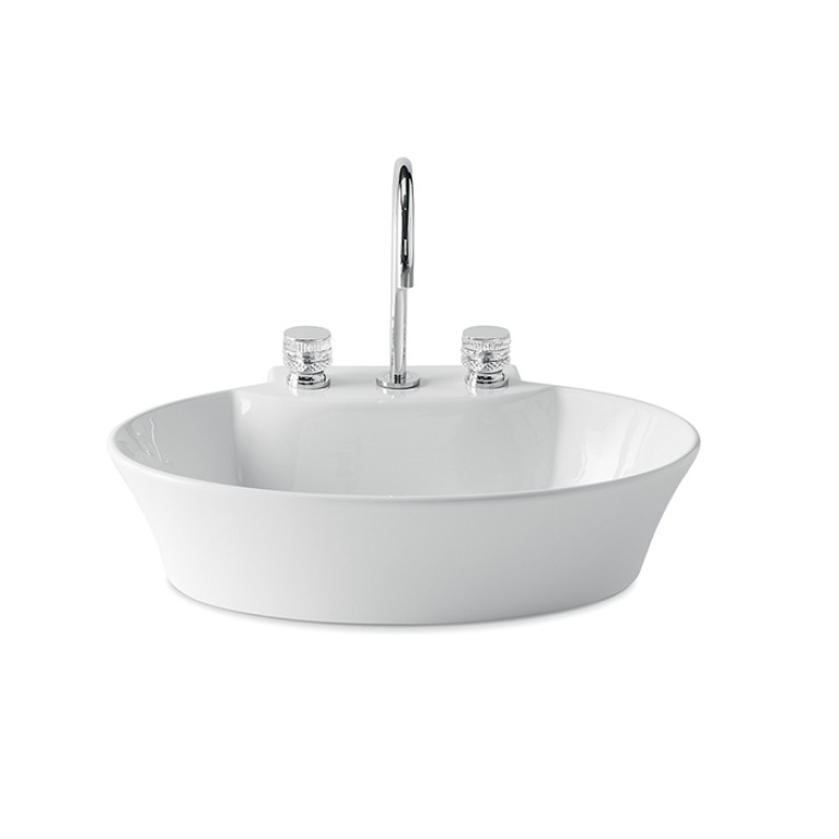 OASIS CALLA Раковина 625х440х160 мм., для установки на столешницу, с 3 отверстиями для смесителя, цвет белый