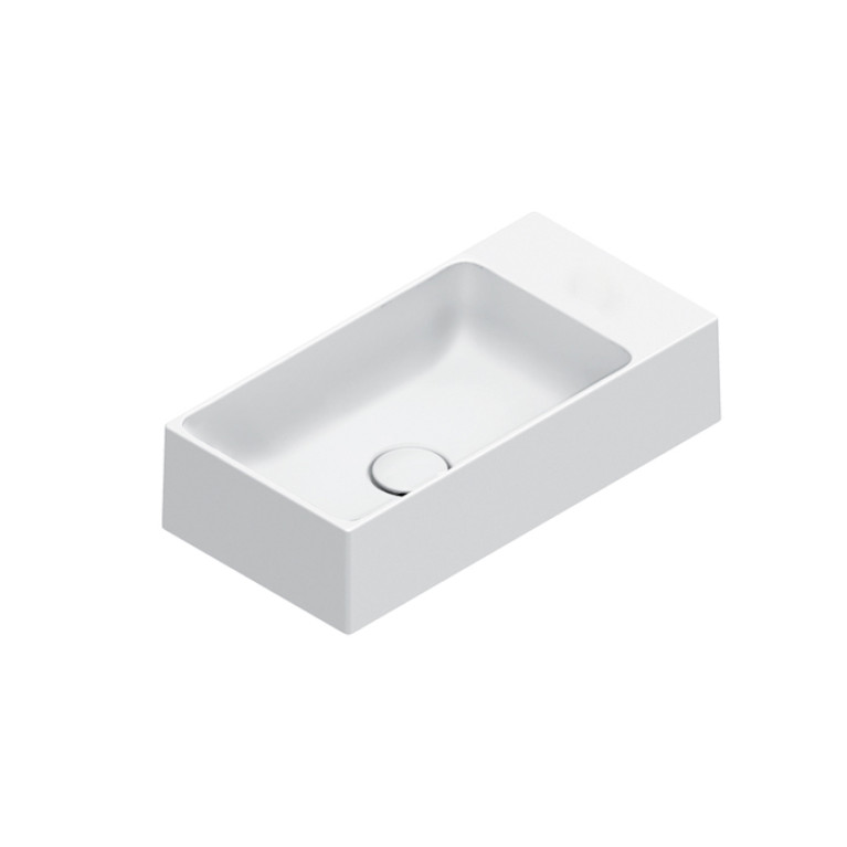 Catalano PREMIUM Раковина 50x25, без отв. под смеситель, покрытие Cataglaze+, цвет белый матовый