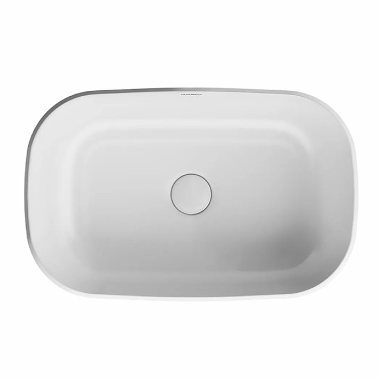 Kerama Marazzi Раковина MAGICA встраиваемая сверху 65,5*42*6см, без отв. под смеситель, без перелива, белая глянцевая