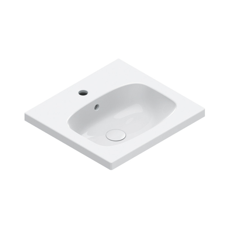 Catalano ALVEA Раковина 50x46, с 1 отв. под смеситель, покрытие Cataglaze+, цвет белый глянцевый