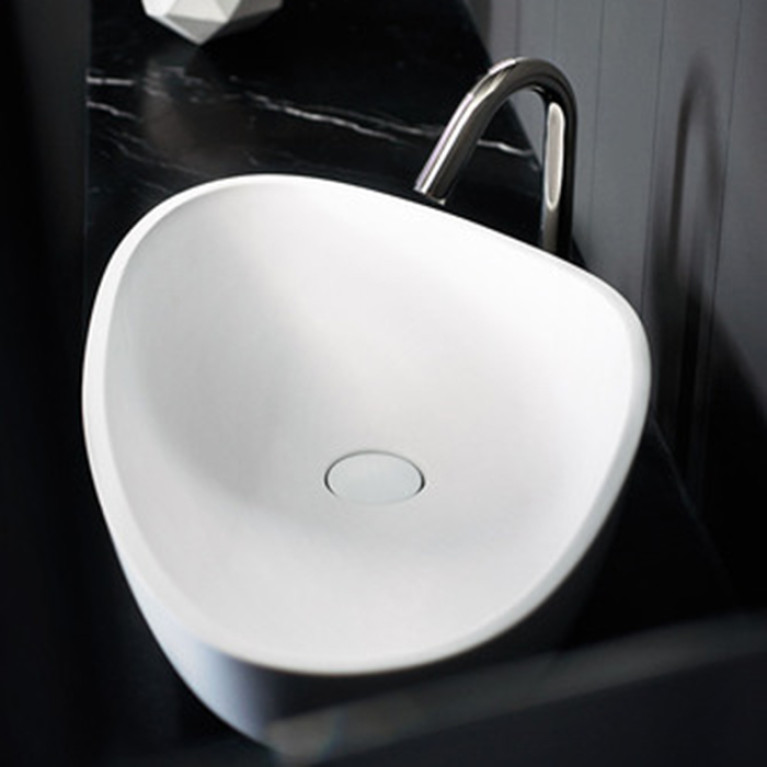 Agape Drop Раковина накладная 67x44.2x18 см, без отв., цвет: белый