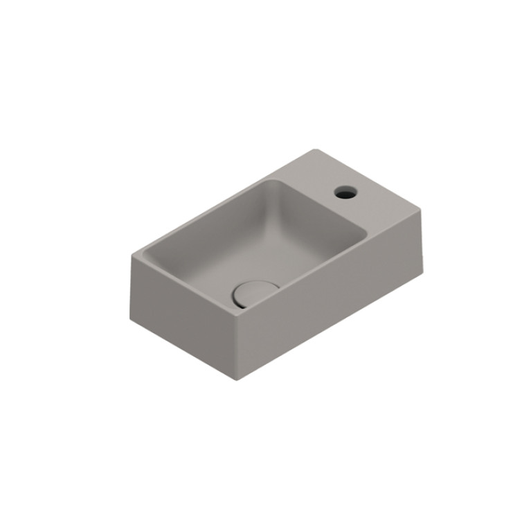 Catalano PREMIUM Раковина 40x23, с 1 отв. под смеситель, покрытие Cataglaze+ , цвет Tortora Satinato