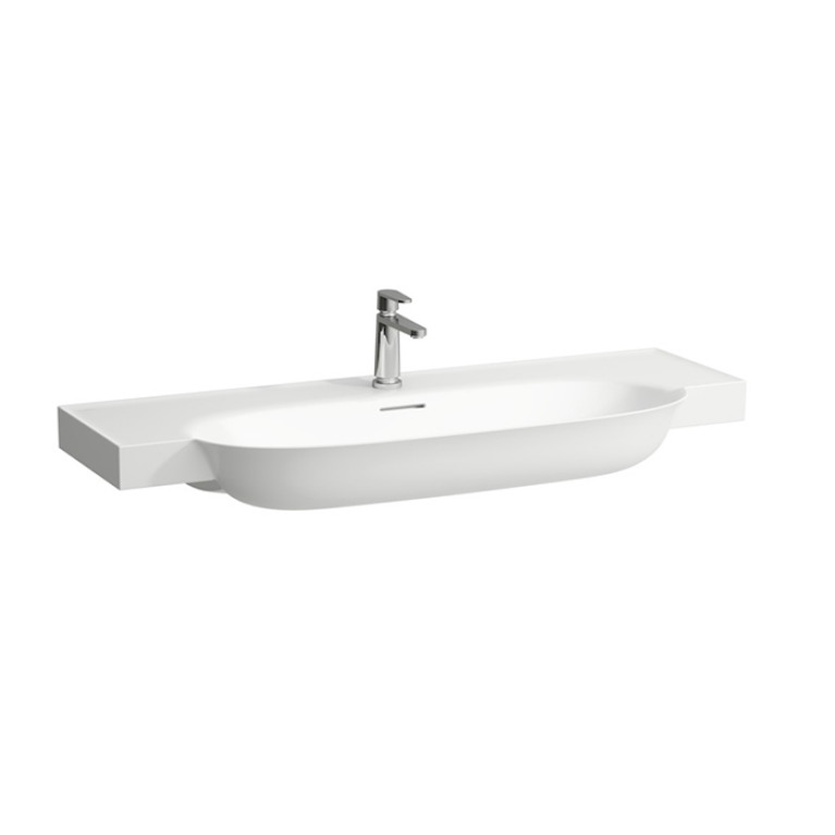 Laufen New Classic Раковина накладная овальная 1200х480х75 мм, с 1 отв под смеситель,с переливом, цвет белый LCC, с покрытием  LAUFEN Clean Coat