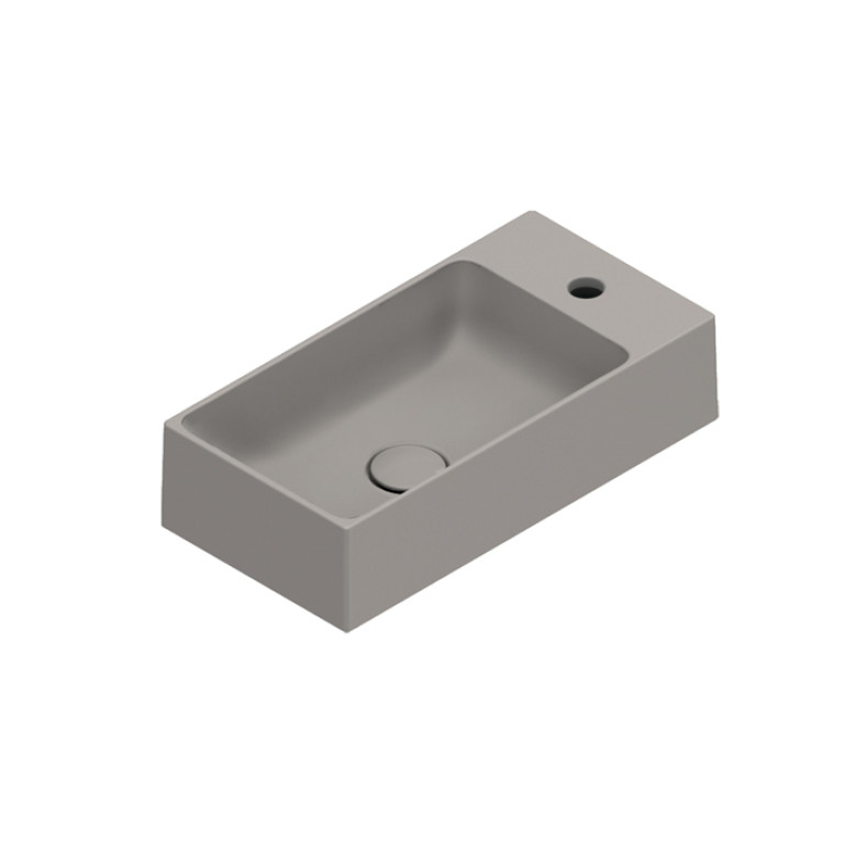 Catalano PREMIUM Раковина 50x25, с 1 отв. под смеситель, покрытие Cataglaze+ , цвет Tortora Satinato
