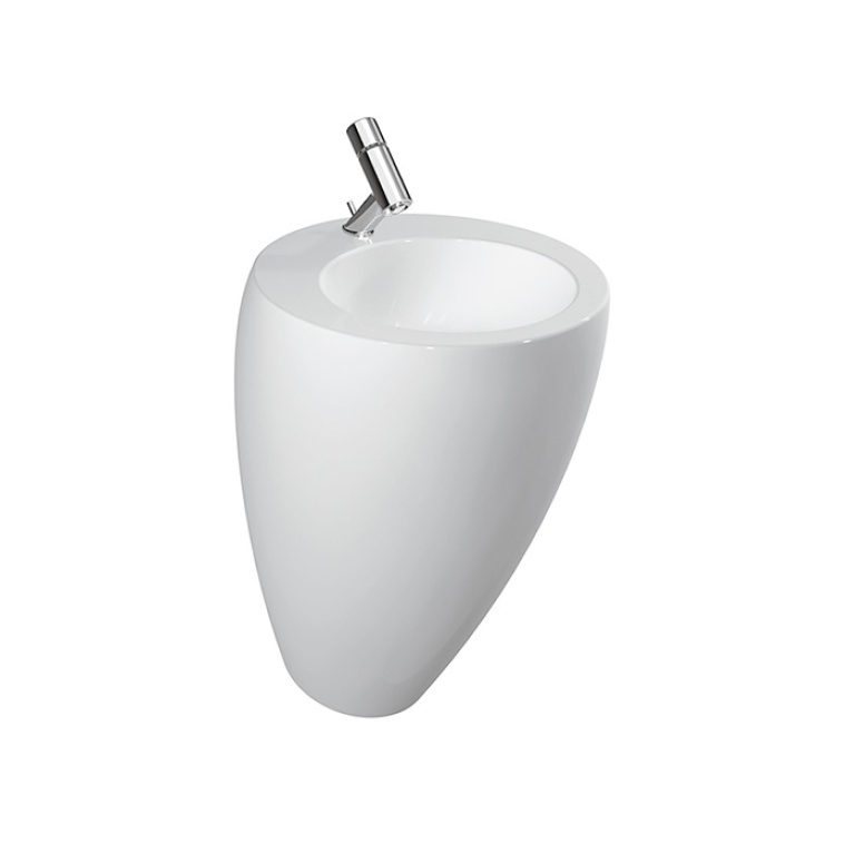 Laufen Alessi One Раковина пристенная 520х530х850мм без отв. под смеситель, крепление к стене, с покр. LLC, цвет: белый