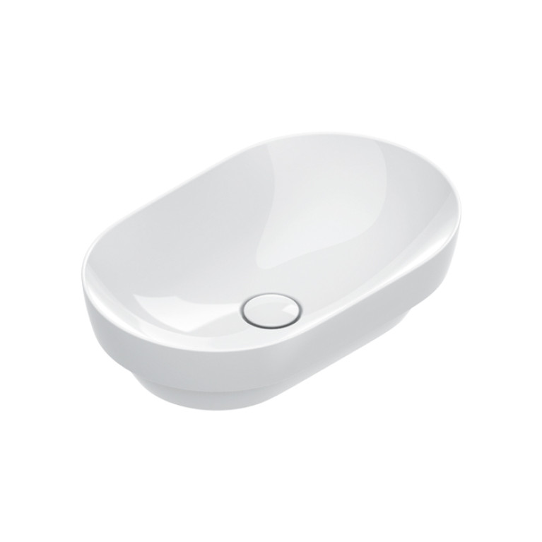 Catalano SFERA Раковина 55x35 h14 встраиваемая, без отв. под смеситель, покрытие Cataglaze+, цвет белый глянцевый