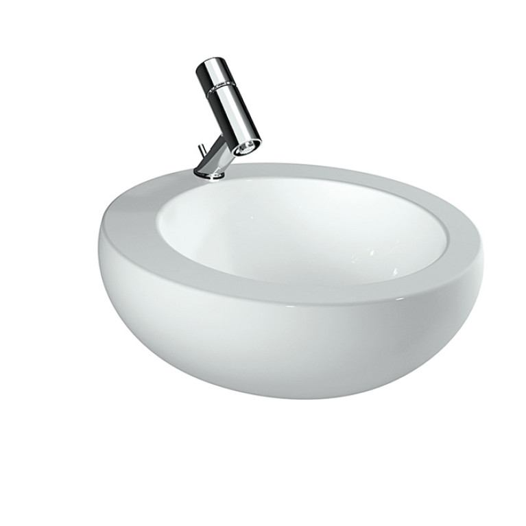 Laufen Alessi One Раковина-чаша 520х520х175мм с 1 отв. под смеситель, с покр. LLC, цвет: белый (ЗАКАЗ по запросу!)