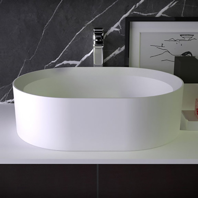 KNIEF Pearl Раковина накладная   50х40х15 см  без перелива, цвет белый матовый