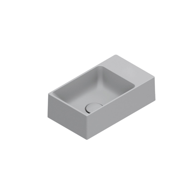 Catalano PREMIUM Раковина 40x23, без отв. под смеситель, покрытие Cataglaze+, цвет Cemento Satinato