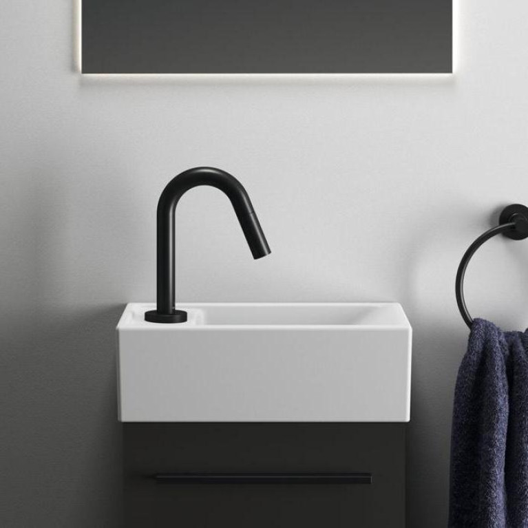 Ideal Standard i.life S Раковина 370х210xh120 мм, подвесная, с отв. под смес. слева, без перелива, без крепежа, цвет: белый матовый