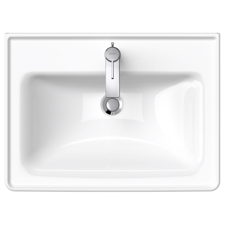 Duravit D-Neo Раковина накладная 650х480  мм, с переливом, с 1 отв., цвет: белый (Спец.цена из наличия)