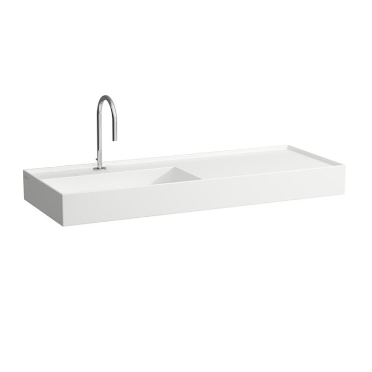 Laufen Kartell Раковина 1200х460х120мм без перелива (раковина справа), c 1  отв. под смеситель, цвет: белый (ВРЕМЕННО не поставляем!)