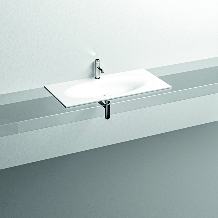KERASAN SHAPE Раковина 1020х520 мм., встраиваемая, с 1 отверстием для смесителя, цвет белый матовый