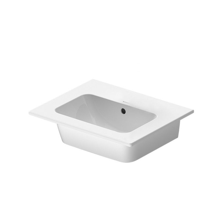 Duravit ME by STARCK Раковина накладная 530х430мм с переливом, без отв под смес,  с WonderGliss, цвет: белый