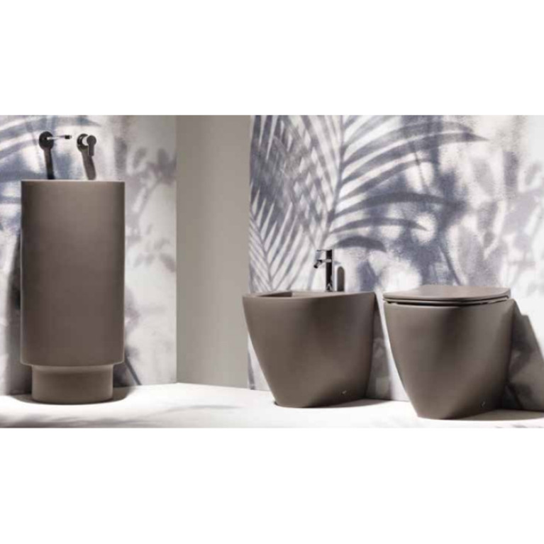 SIMAS JUNIPER  Биде напольное 53,5x370xh42см, с 1 отв. для смесителя,  цвет moka matt