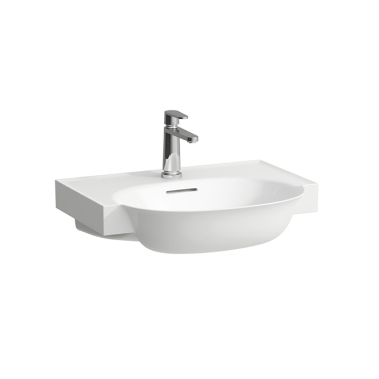 Laufen New Classic Раковина накладная овальная 600х480х75 мм, с 1 отв под смеситель,с переливом, цвет белый матовый