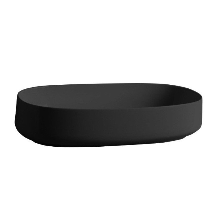 ARTCERAM COGNAC Раковина настольная 68x35 см, цвет матовый черный, Saniglaze