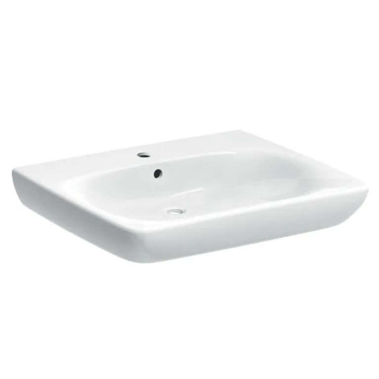 Geberit Selnova Comfort Раковина 650х550х160 мм с 1 отв. под смеситель, для ММГН, цвет белый глянцевый