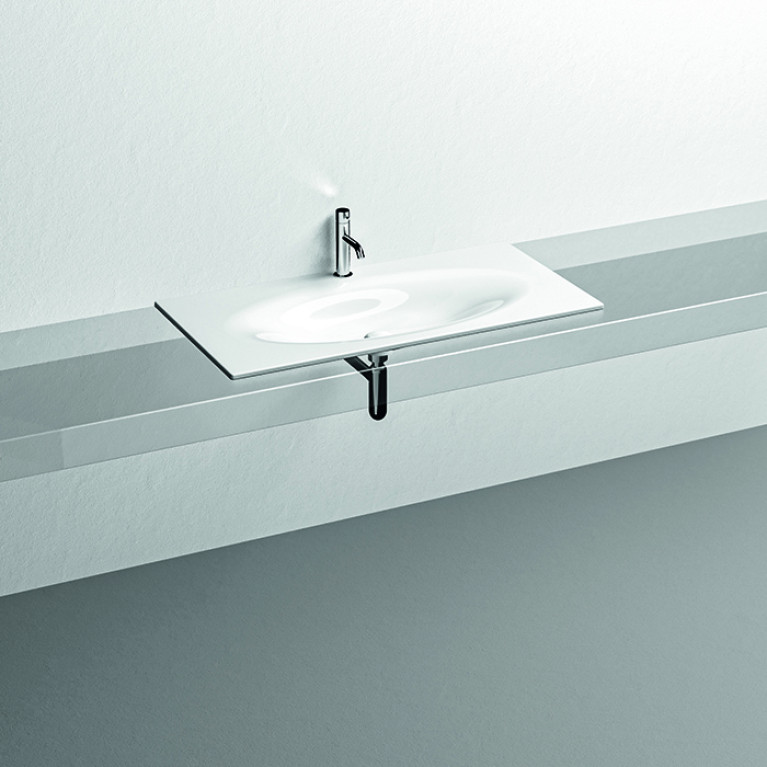 KERASAN SHAPE Раковина 1020х520 мм., встраиваемая, с 1 отверстием для смесителя, цвет белый глянцевый