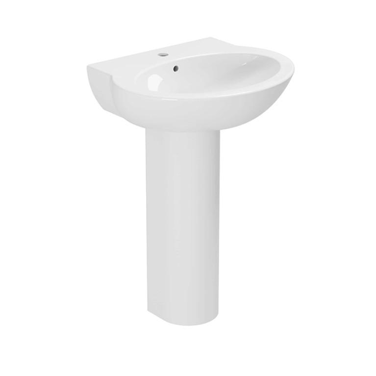 AZZURRA FAST Раковина 60X51XH19 cm, c 1 отв под смеситель, цвет белый