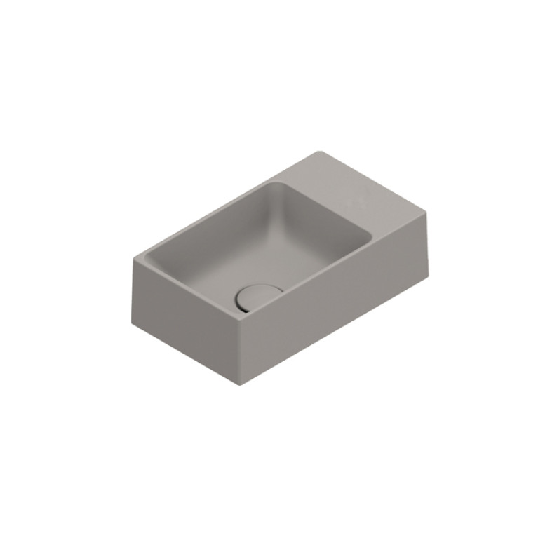 Catalano PREMIUM Раковина 40x23, без отв. под смеситель, покрытие Cataglaze+, цвет Tortora Satinato