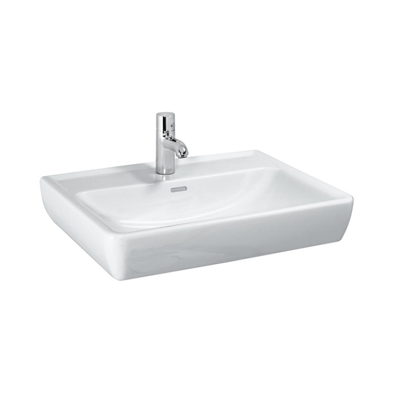 Laufen Pro Раковина 65х48х11,5 см,подвесная/накладная с 1 отв. под смеситель по центу, c переливом, цвет: белый