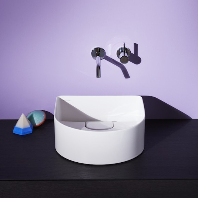Laufen Sonar Раковина 340x340х130мм без перелива, без отв. под смеситель, цвет: белый (СО склада продаем с базами 4.0541.1/5: 4.0542.1/7: 4.0542.4)