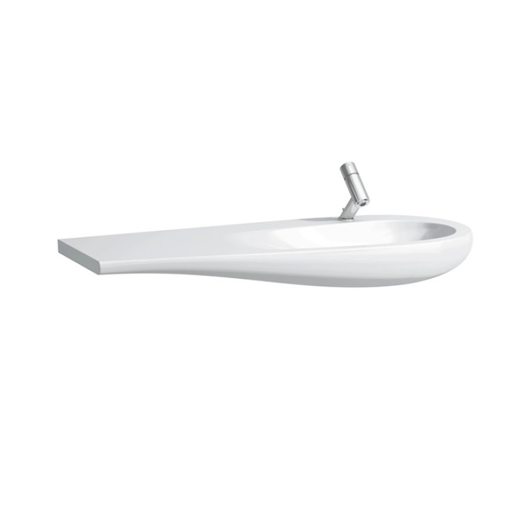 Laufen Alessi One Раковина 1200х500х165мм с 1 отв. под смесит, полка слева, с покр. LLC, цвет: белый (со склада продаем с базой 4.3043.1.097.)