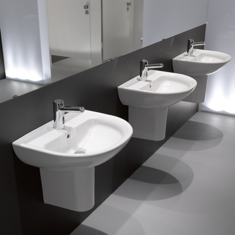 Laufen Pro  Раковина 55х44х16 см,подвесная с 1 отв. под смеситель по центу, c переливом, цвет: белый