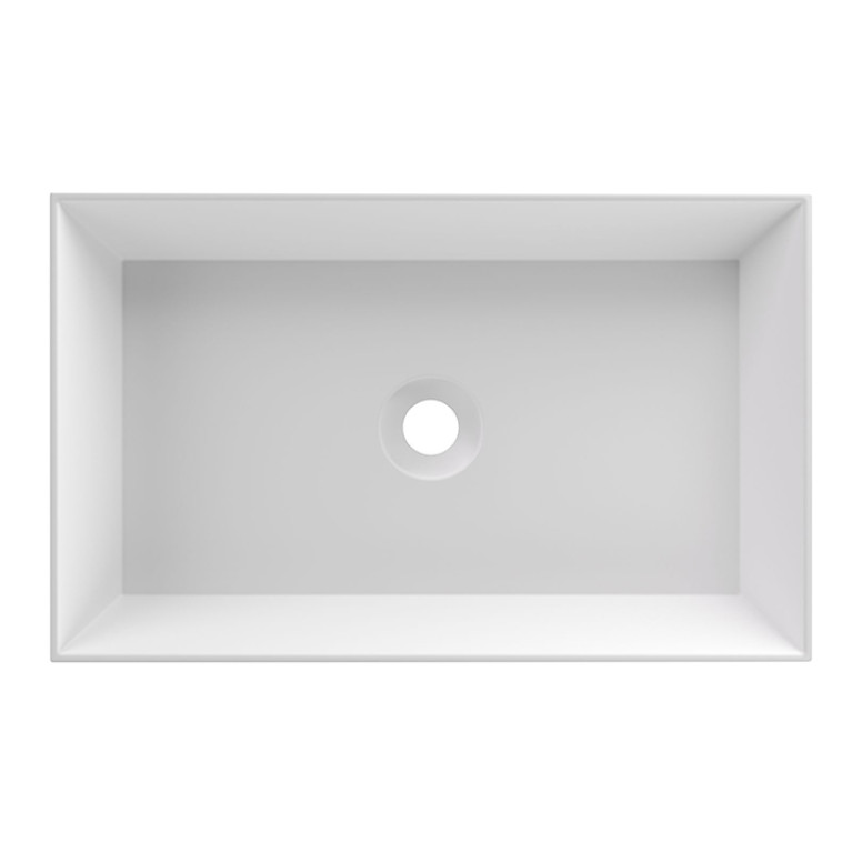 Alice Spy Раковина Rectangular 60x38хВ12, накладная, без отверстия под смеситель, белый матовый