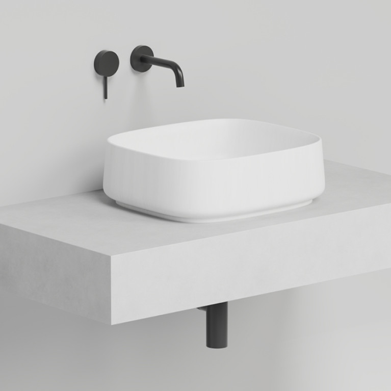 Salini ORIENTE BOWL Раковина накладная, 450х405х140 мм, S-Sense, глянцевый, декор.накладка на слив, выпуск, цвет белый