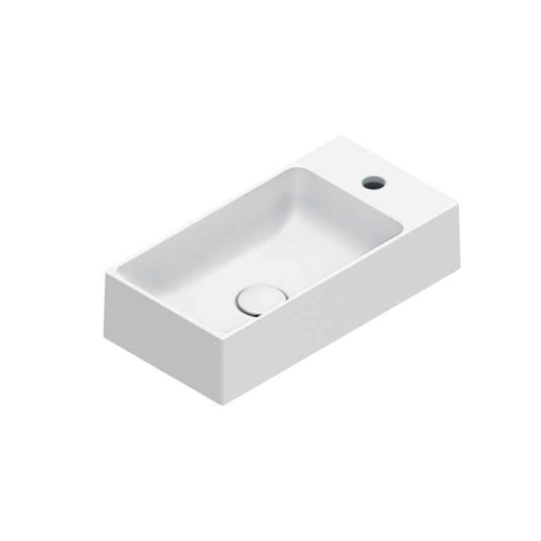 Catalano PREMIUM Раковина 50x25, с 1 отв. под смеситель, покрытие Cataglaze+, цвет белый глянцевый