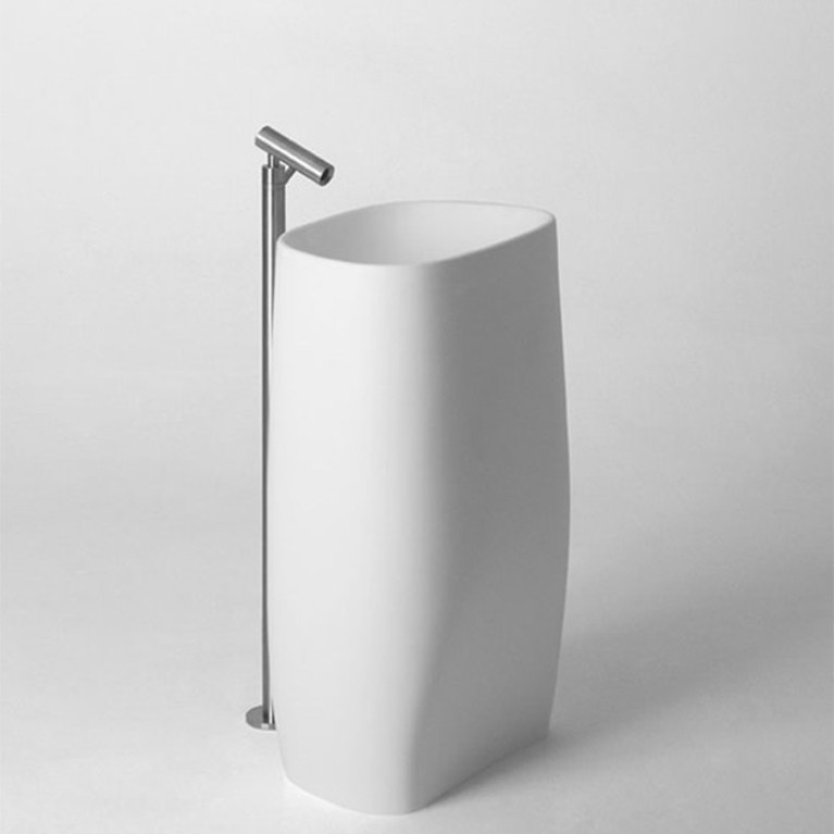 Agape Pear C Раковина напольная 55.5x40.9x90 см, без отв., выпуск в пол, цвет: белый