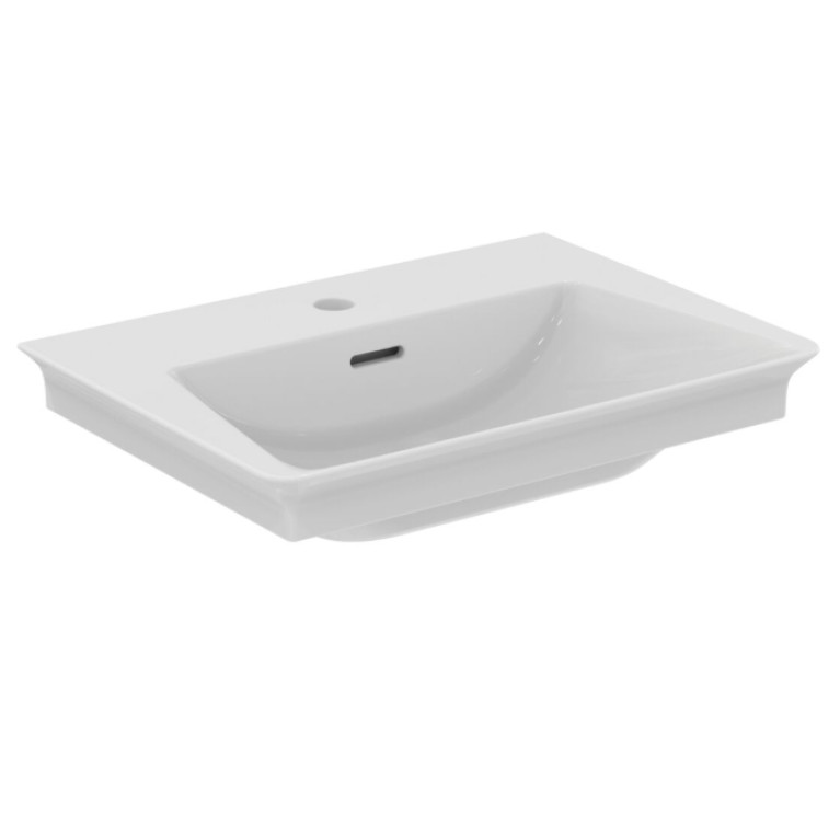 Ideal Standard La Dolce Vita Раковина 560х405хh115 мм, подвесная/накладная, без отв, с переливом и крепежом, цвет: белый глянец