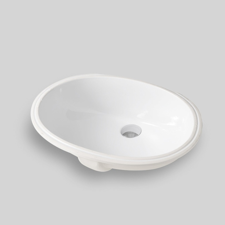 Artceram WASHBASINS DIANA  Раковина встраиваемая снизу 57х40 см, без отв под смеситель, без крепежа ACA001, цвет белый.