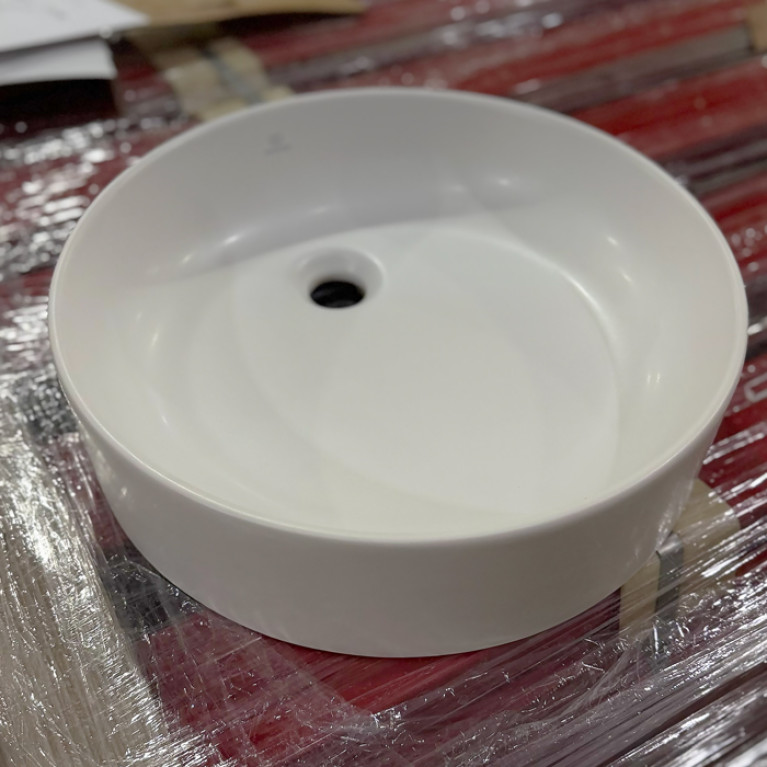Ideal Standard Conca Раковина d450хh120 мм круглая, накладная, без перелива и отв. под смес., с крепежом, цвет: белый матовый