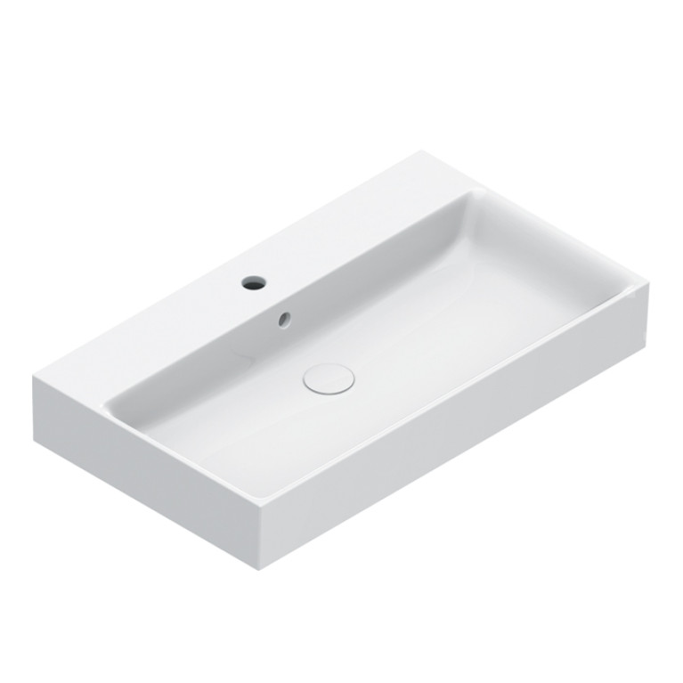 Catalano PREMIUM Раковина 80x47, с 1 отв. под смеситель, покрытие Cataglaze+, цвет белый глянцевый