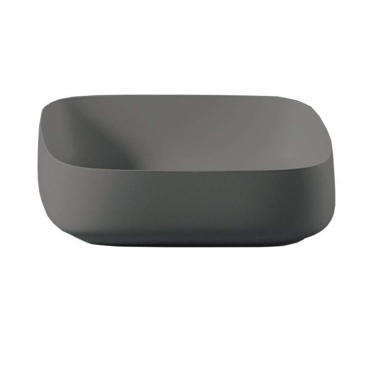 Artceram COGNAC Раковина настольная Quadro 56x41 см, цвет grigio oliva/покрытие Saniglaze