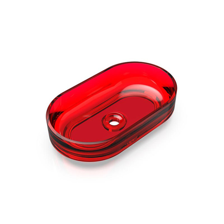 Knief Ellipse Shape Раковина накладная из полимерного материала 550x320x140 мм, цвет Rubin # 040