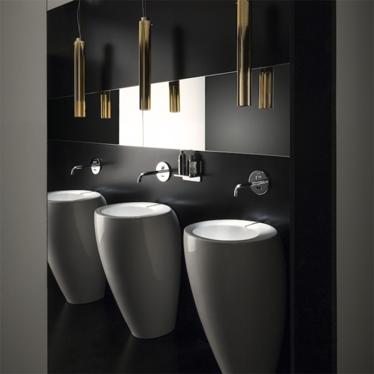 Laufen Alessi One Раковина пристенная 52х53х85см с 1 отв. под смес, крепл к стене, сифон, д/клапан, с покр. LLC, цвет: белый