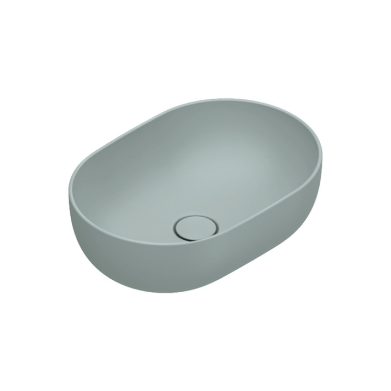 Catalano SFERA Раковина 50x35 h16 накладная, без отв. под смеситель, покрытие Cataglaze+, цвет Aqua Satinato