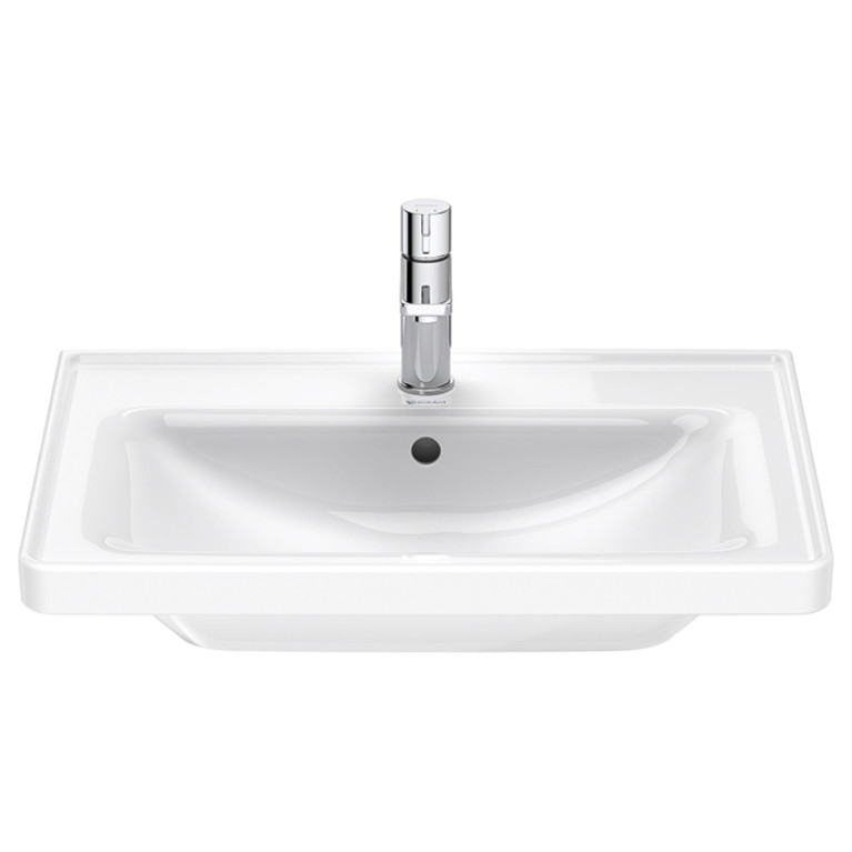 Duravit D-Neo Раковина накладная 650х480  мм, с переливом, с 1 отв., цвет: белый (Спец.цена из наличия)