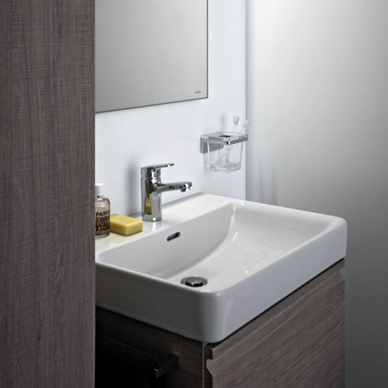 LAUFEN PRO S Раковина 550х46.5х95 мм., подвесная/на столешницу, с 1 отв для смесителя, с переливом, цвет белый